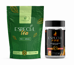 KIT ESPECIAL FIRE + ESPECIAL TEA (30cápsulas especial fire e 1 pacote especial tea 120g)