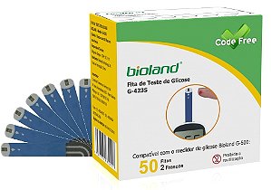 Fita de medição de Glicose G-423S Bioland cx c/50 und