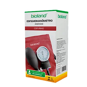 Aparelho de Pressão Esfigmomanômetro Aneróide AN100 Vinho Bioland