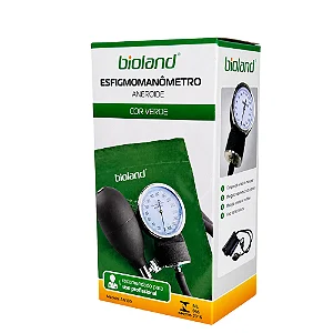 Aparelho de Pressão Esfigmomanômetro Aneróide AN100 Verde Bioland