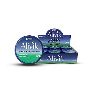 Alivik Pomada Aliviadora e Refrescante Bravir 12g Display c/12 unid