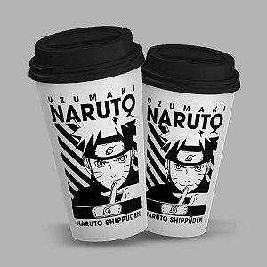 Copo para Viagem c/ Tampa 600ml Naruto - Naruto Uzumaki