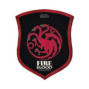 Placa Decorativa Escudo Game of Thrones - Targaryen House