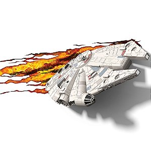 Luminária 3D Light FX Star Wars - Millenium Falcon