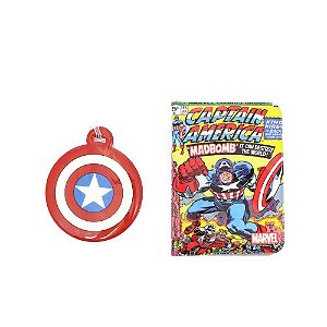 Kit Viagem (Passaporte + Tag) Marvel - Capitão America