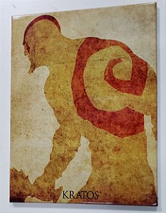 Quadro de Metal 26x19 God of War - Kratos