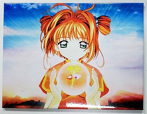 Quadro de Metal 26x19 Sakura Card Captors - Chave