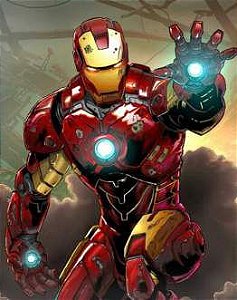 Quadro de Metal 26x19 Vingadores - Iron Man Mark II