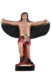 Imagem Exú Asa Negra 20 Cm