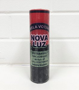 Vela 7 Dias 195 Gr Bicolor  Vermelha/Preta