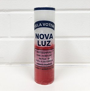 Vela 7 Dias 195 Gr Bicolor Branca/ Vermelha