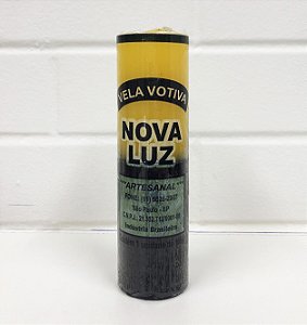 Vela 7 Dias 195 Gr Bicolor Amarela/Preta