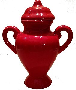 Quartinha Vermelha C/Asa 18 Cm