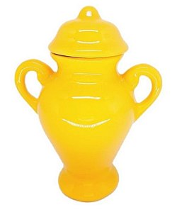 Quartinha Amarela C/Asa 18 Cm