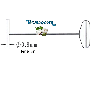 FINE PIN 100 - ETIQ PLAST - NEUTRO - 100% NYLON - 100 PINOS PENTE - CAIXA COM 5 MILHEIROS