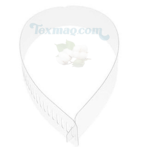CAMISA SOCIAL SUPORTE COLARINHO EM PVC PARA CAMISARIA 100 PEÇAS - 50 CM X 3,5 CM - REF 765