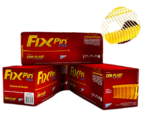 FIX PIN PLUS 15MM AMARELO - NYLON - ETIQ PLAST - PINO PARA FIXAÇÃO DE ETIQUETAS FRIGORIFICOS - REF 598