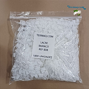 LACRE DE AUTENTICIDADE PARA TAG - FIXAÇÃO PARA ETIQUETAS - BRANCO - PACOTE 1000 UNIDADES - REF 838