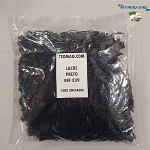 LACRE DE AUTENTICIDADE PARA TAG - FIXAÇÃO PARA ETIQUETAS - PRETO - PACOTE 1000 UNIDADES - REF 839
