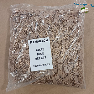 LACRE DE AUTENTICIDADE PARA TAG - FIXAÇÃO PARA ETIQUETAS - BEGE - PACOTE 1000 UNIDADES - REF 837