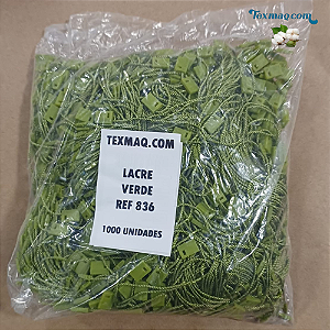 LACRE DE AUTENTICIDADE PARA TAG - FIXAÇÃO PARA ETIQUETAS - VERDE - PACOTE 1000 UNIDADES - REF 836