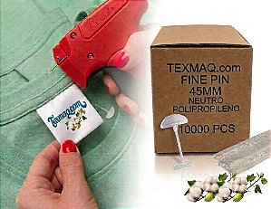 PINO TAG FINE PIN 45MM POLIPROPILENO - PENTE 100 PINOS - CAIXA 10 MILHEIROS - REF 580