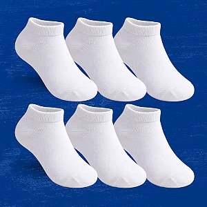 Kit 6 pares - Meias Rikam Infantil Invisível