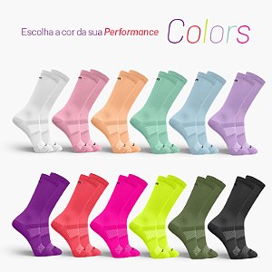 Meia Rikam Performance Feminina Corrida e Ciclismo Cores