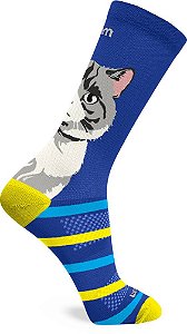 Meia Rikam Performance Cano Médio Corrida e Ciclismo Cães e Gatos