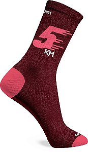 Meia Rikam Performance Corrida Cano Médio Microfibra (5Km)