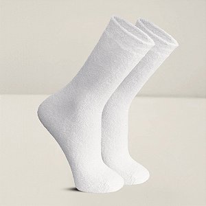 Meia Rikam Esportiva Toalha Conforto Cano Médio