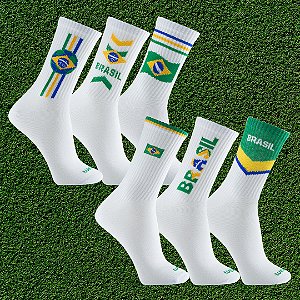 Pacote Meia Rikam Esporte Brasil Leve 6 Pague 5