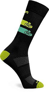 Meia Rikam Performance Cano Médio Bike Masculina