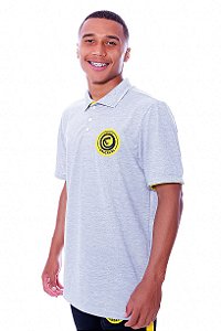 Camisa Polo Piquet Cinza