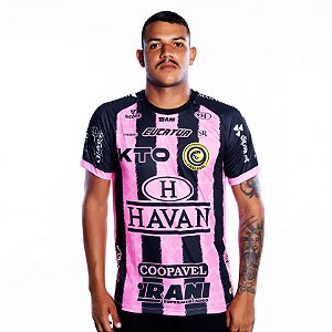 Camisa Oficial Preta/Rosa 05 - FC Cascavel 2022
