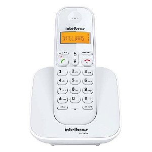 Telefone Intelbras Sem Fio Dect 6.0 c/ identificador de chamadas Branco - TS 3110