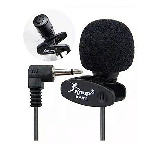 Microfone De Lapela Mini Knup Kp-911 Mini 3,5mm