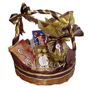 CESTA DE OVO DE PÁSCOA TRUFADO