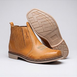 Botina Masculina de Couro Legítimo com Solado de Látex – Campo e Urbano