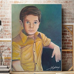 PINTURA EM TELA PAINEL- FOTOS DE PESSOAS - 50X70CM- /