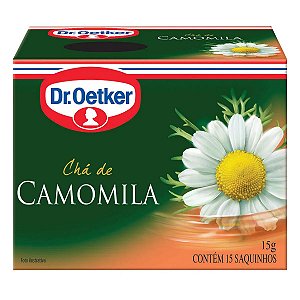 Chá Camomila Dr. Oetker Caixa Com 15 Sachês 15G