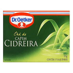 Chá Capim Cidreira Dr. Oetker Caixa Com 15 Sachês 15G