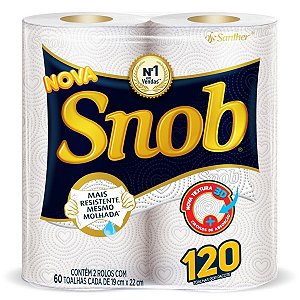 Papel Toalha Snob Fardo com 24 Rolos