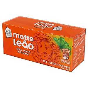 Chá Matte Leão Natural Caixa 40g com 25 Saquinhos