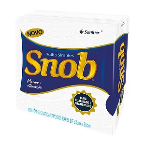 Guardanapo Snob com 50 unidades 33x30