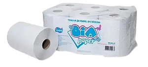 Toalha bobina 20x200x6 Bia Paper 100% celulose virgem Isapel