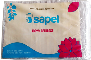 Papel Toalha Interfolha 20x21 Celulose FD 500g Isapel