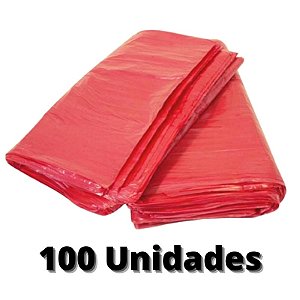 Saco de Lixo Vermelho 20 litros Tono Vale com 100 unidades