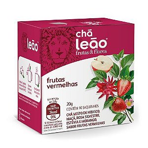 Chá Frutas Vermelhas Leão com 10 Saches