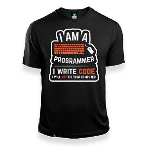 Camisa I Am a Programmer Preta